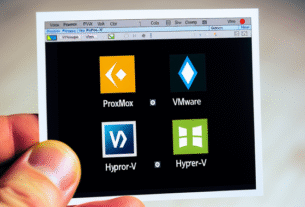 alt_text: A cover image comparing Proxmox, VMware, and Hyper-V with distinct logos and color themes.