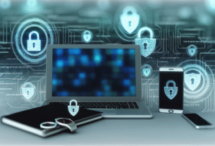 alt_text: Cover for "IoT Security Best Practices" featuring smart devices and digital security symbols.